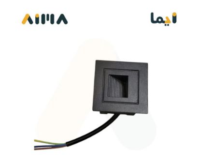 صورة كشاف درج مربع أسود 5 واط 3000 كلفن 4.5*4.5 سم